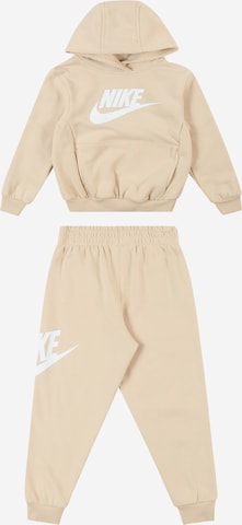 Tuta da jogging di Nike Sportswear in beige: frontale