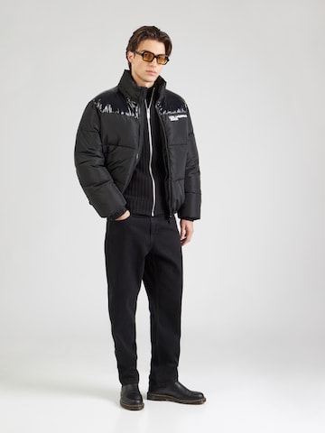 KARL LAGERFELD JEANS Zimní bunda – černá