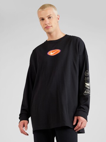 Nike Sportswear Shirt in Zwart: voorkant