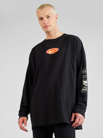 Tricou de la Nike Sportswear pe negru: față