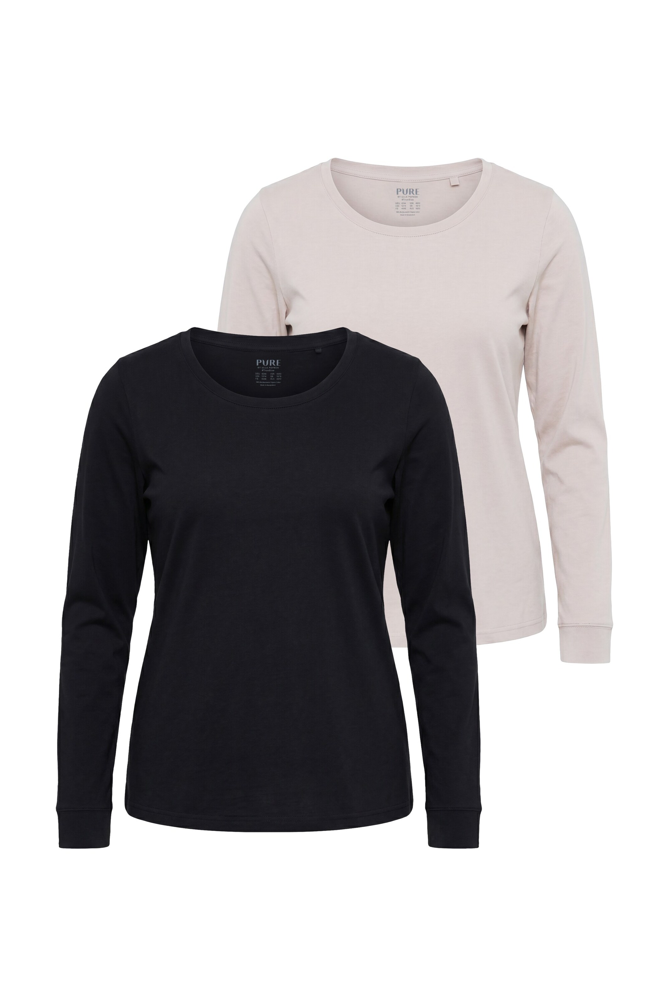 Ulla Popken Shirt in M-L in Cream / Black, Item view