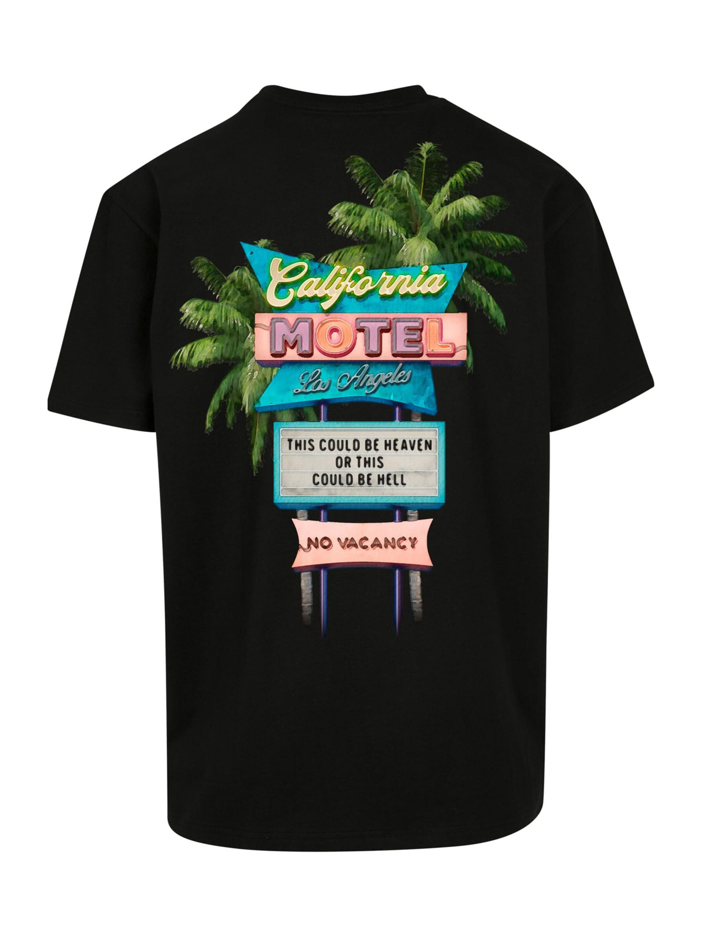 MT Upscale Bluser & t-shirts 'California Motel' i sort