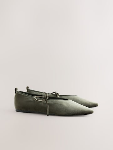 Next Балетки с ремешком 'Forever Comfort' в Зеленый