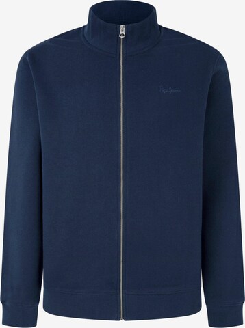 Pepe Jeans Zip-Up Hoodie in Blue: front