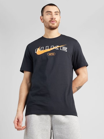 Nike Sportswear - Camiseta 'Club' en negro: frente