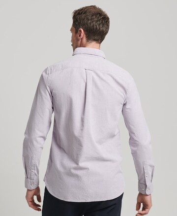 Superdry Regular fit Button Up Shirt in Purple