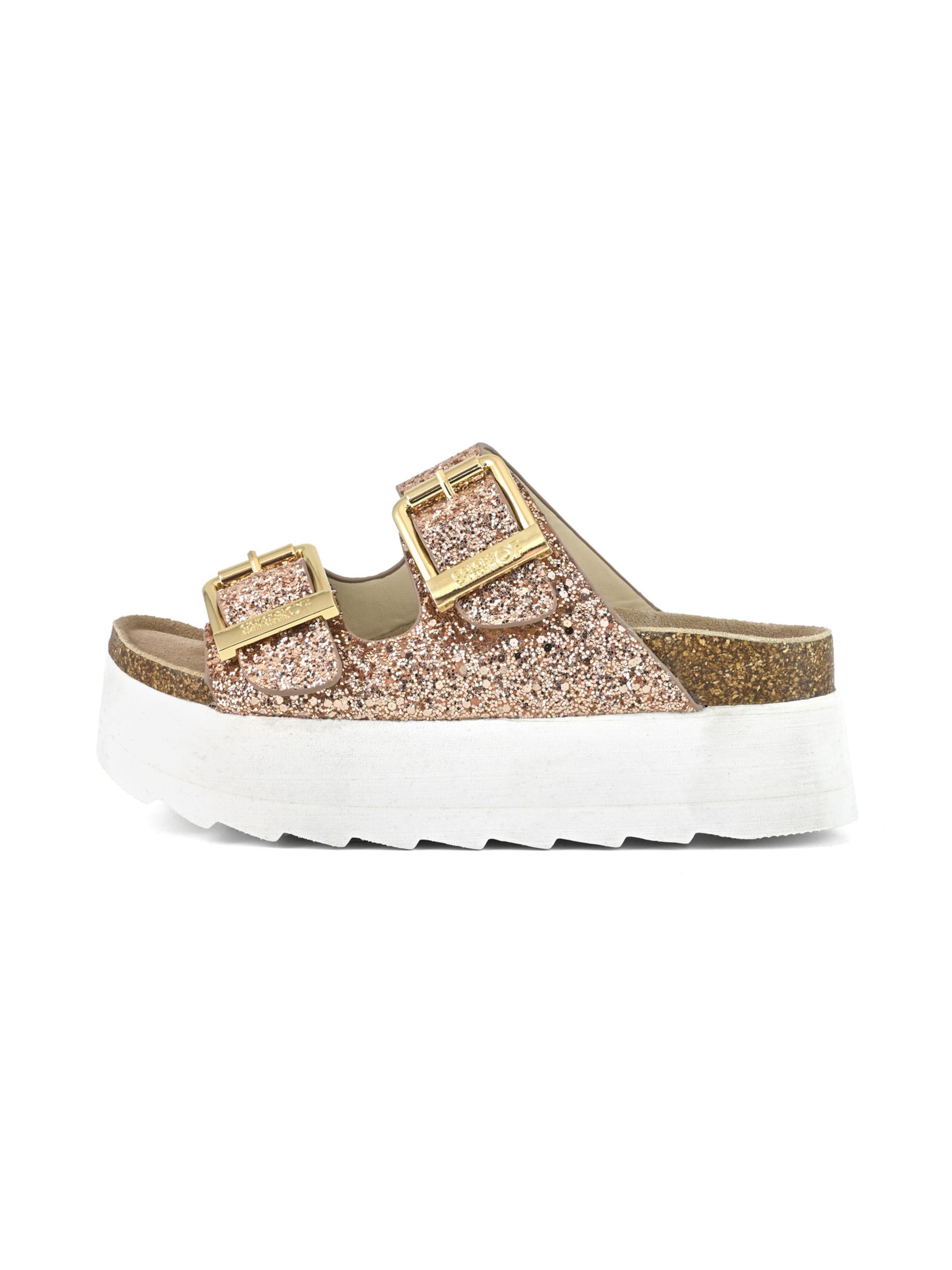 COLORS OF CALIFORNIA Pantoletter i guld: side