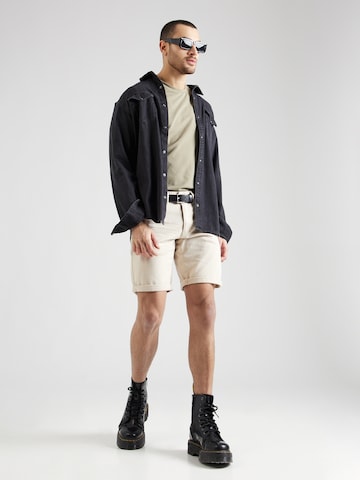 INDICODE JEANS Regular Shorts 'Maucase' in Beige