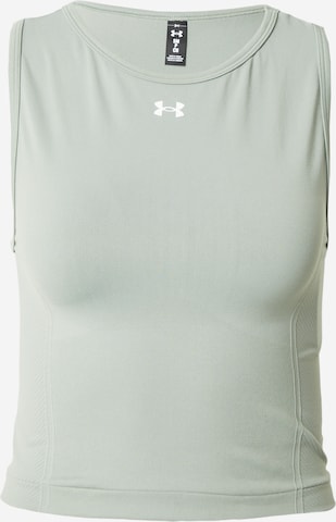 UNDER ARMOUR Športni top | zelena barva: sprednja stran