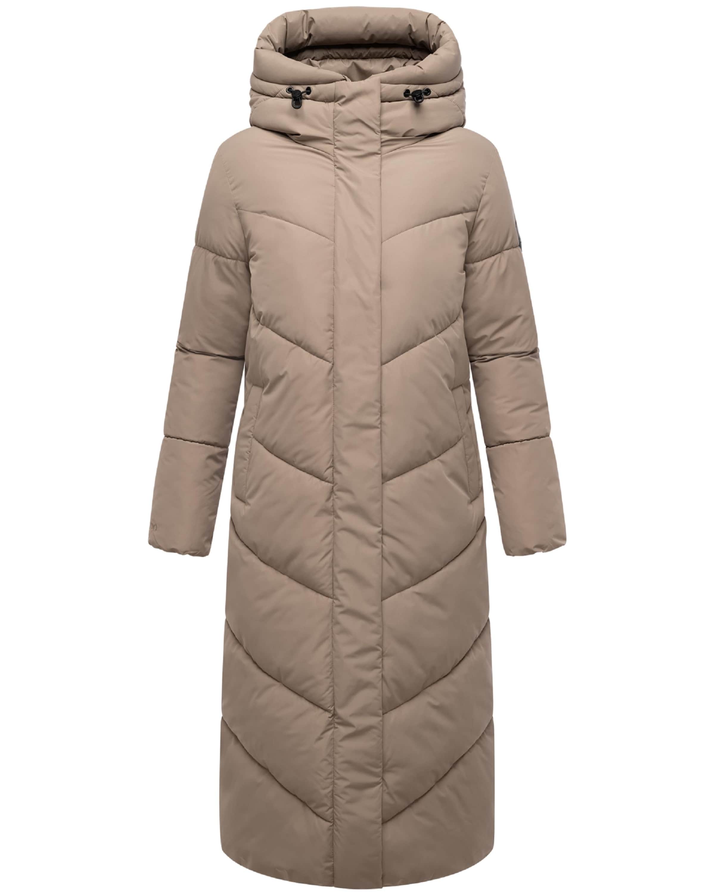 MARIKOO Vinterfrakke i beige: forside