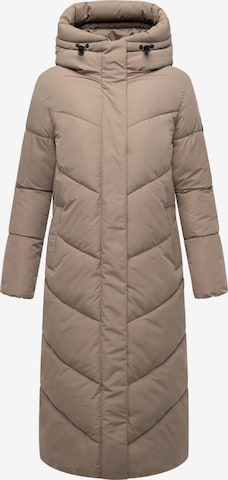 Manteau d’hiver MARIKOO en beige : devant