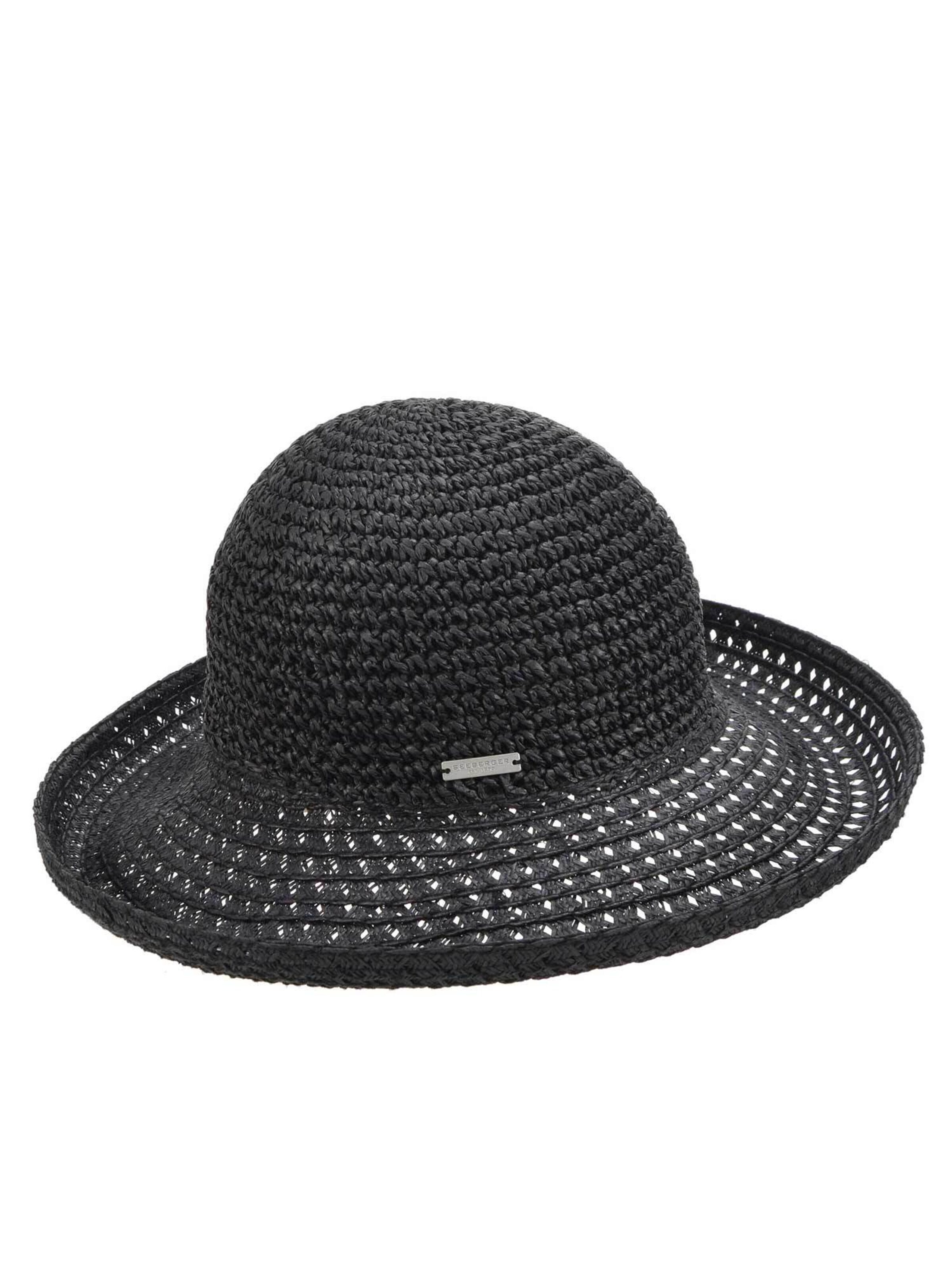 Seeberger Hat 'Hut' in Black: front