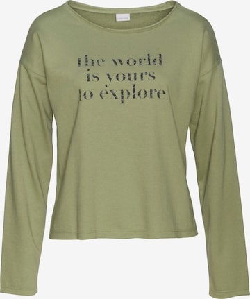 LASCANA Collegepaita värissä vihreä: etupuoli