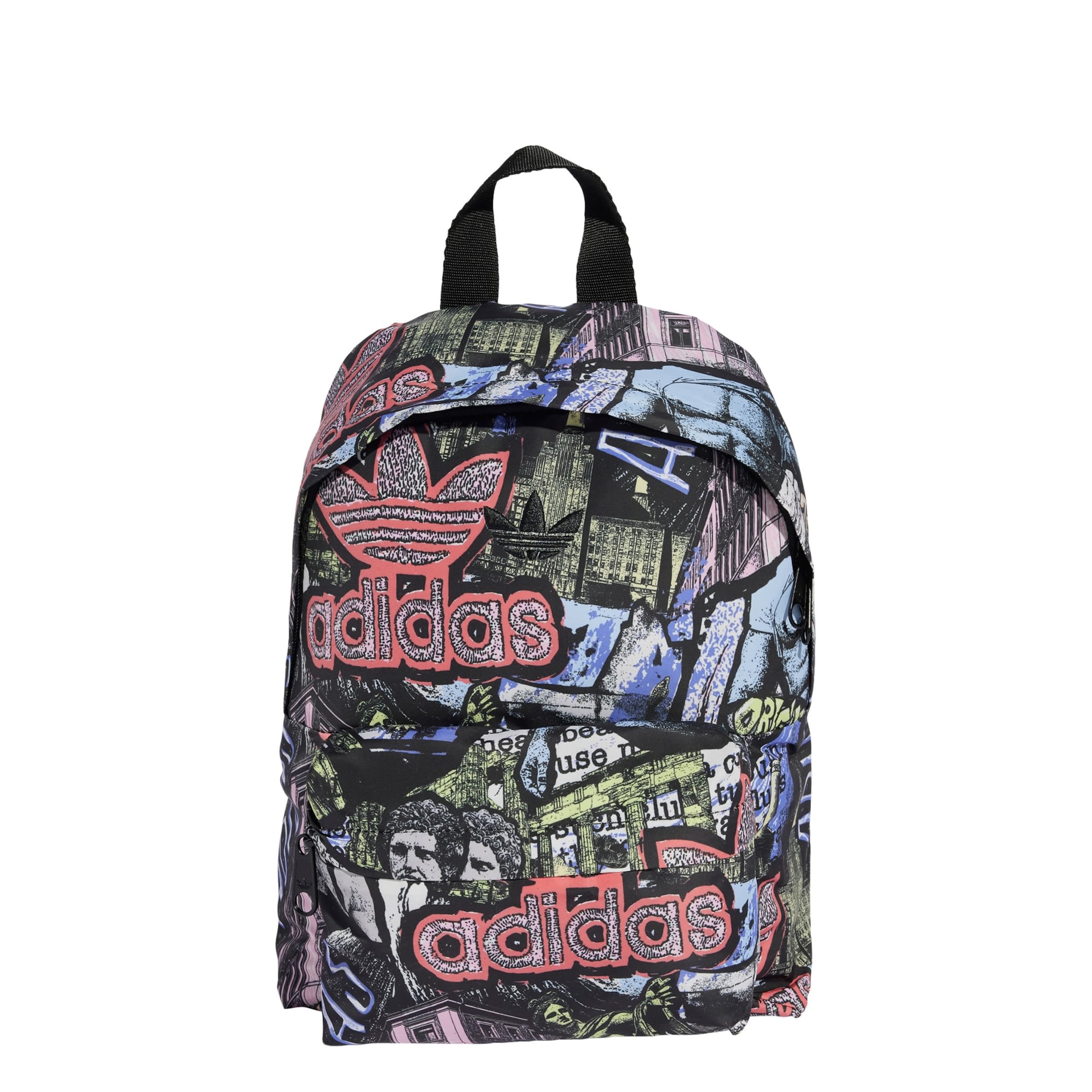 ADIDAS ORIGINALS Backpack 'x Jeremy Scott' in Dusty blue / Olive / Fire red / Black, Item view