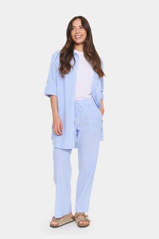 SAINT TROPEZ Loosefit Broek 'Miko' in Blauw