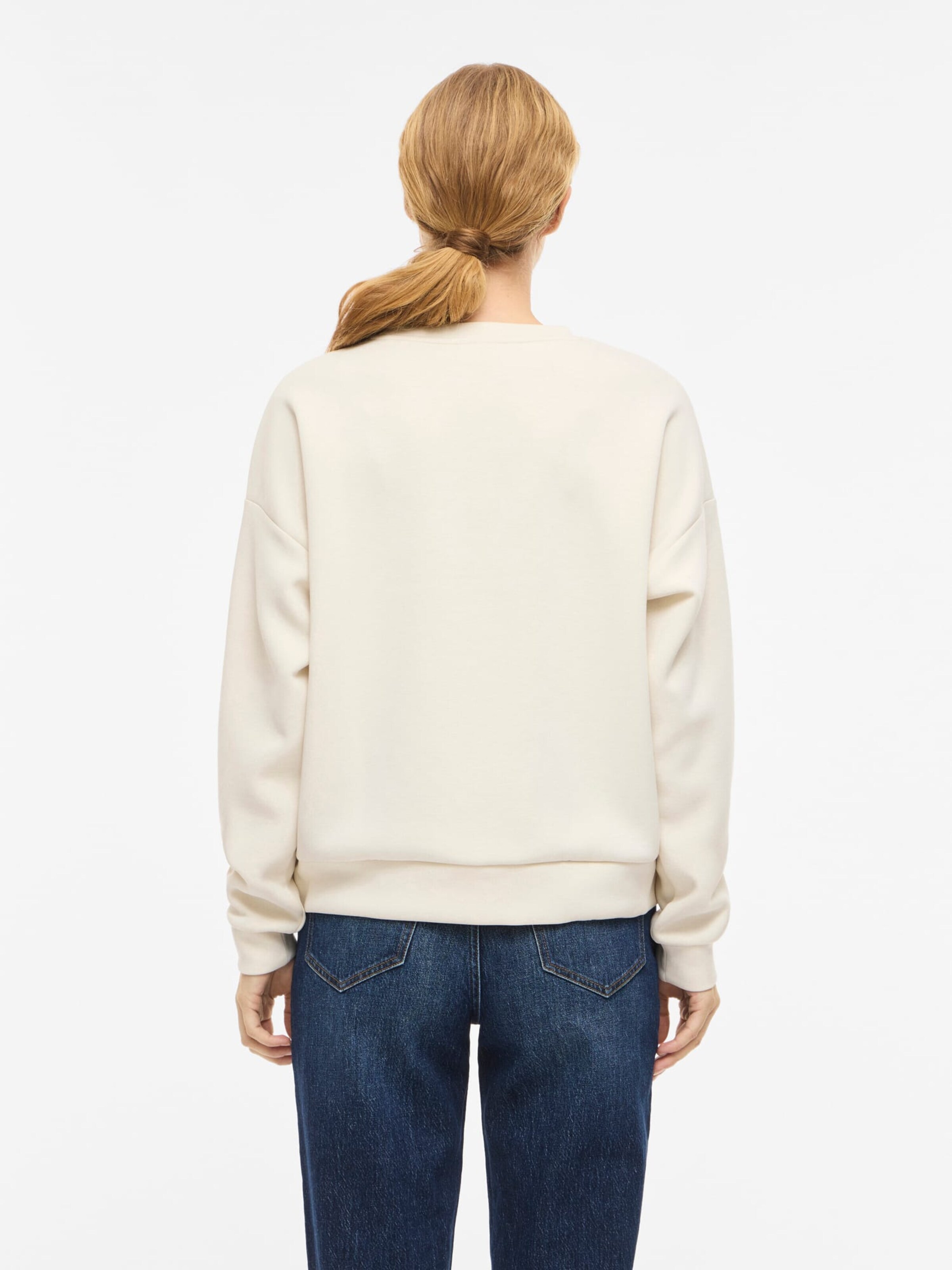 VILA Sweatshirt 'Reflect' in Beige
