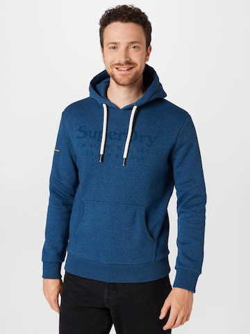 Superdry Sweatshirt 'Venue' in Blauw: voorkant
