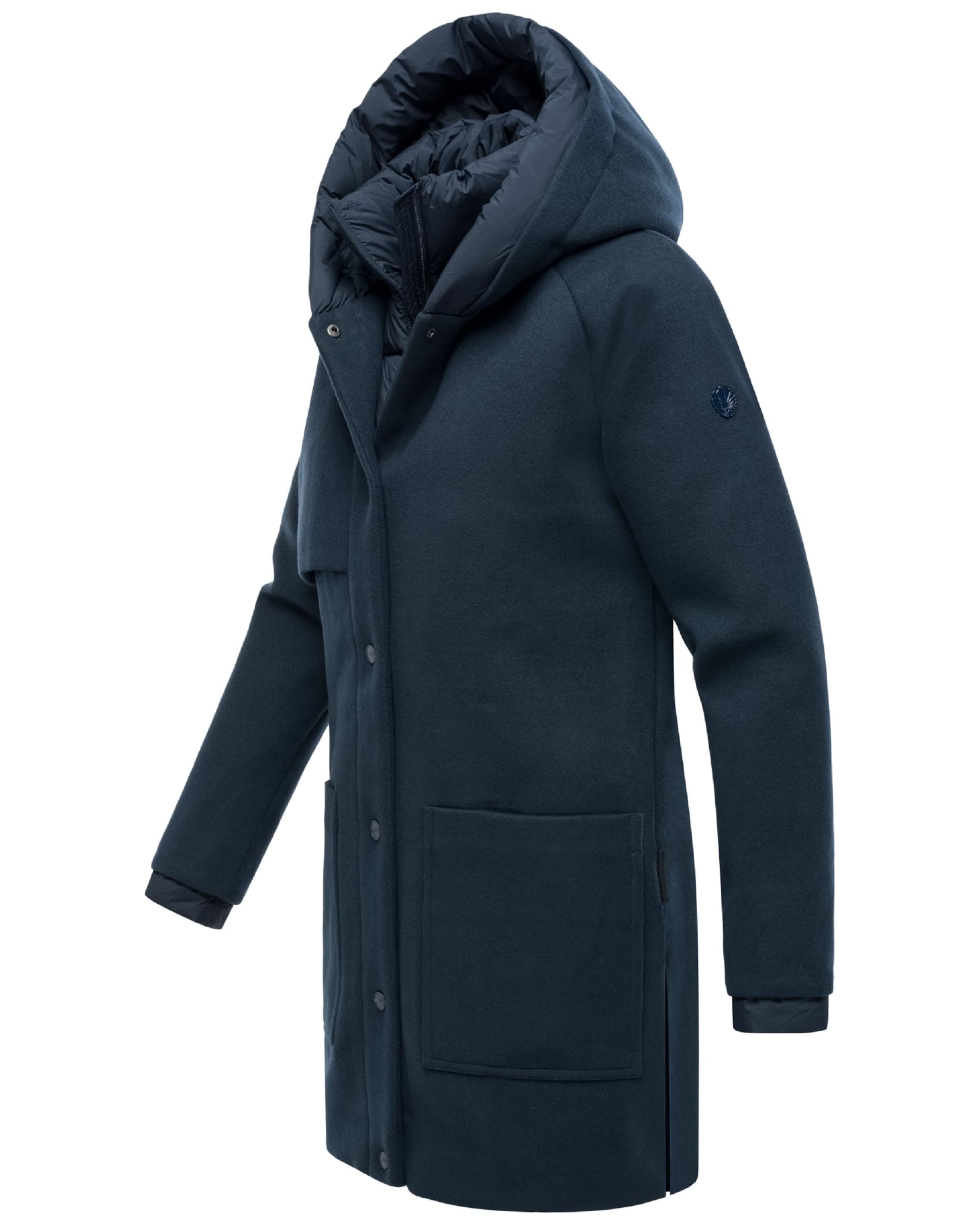 NAVAHOO Winter coat 'Flauschwunder 14' in Blue