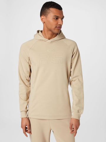 4F Sportsweatshirt in Beige: voorkant