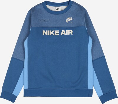 Bluză de molton Nike Sportswear pe albastru deschis / albastru închis / albastru amestec / alb, Vizualizare produs