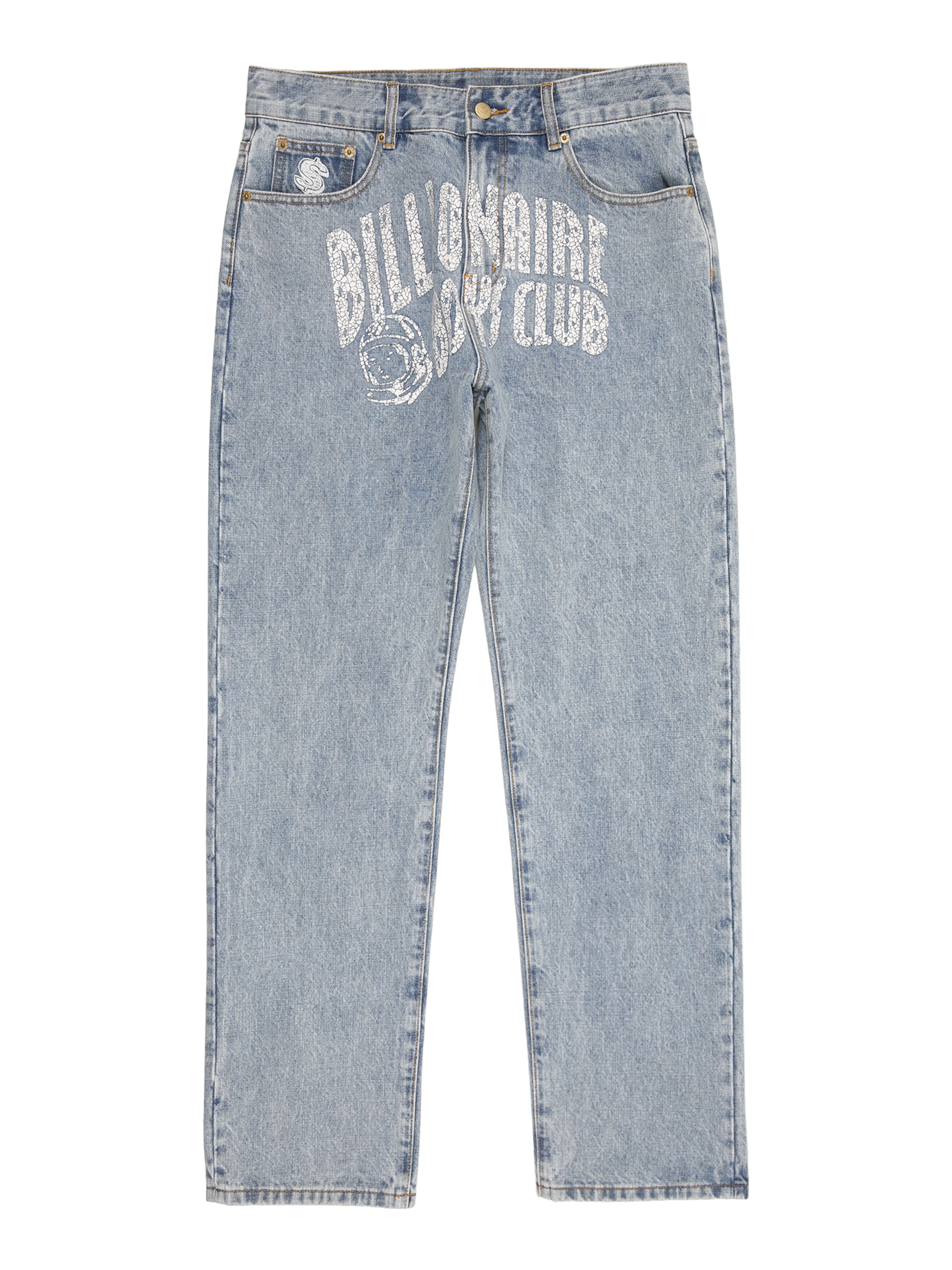 Billionaire Boys Club regular Τζιν σε μπλε: μπροστά