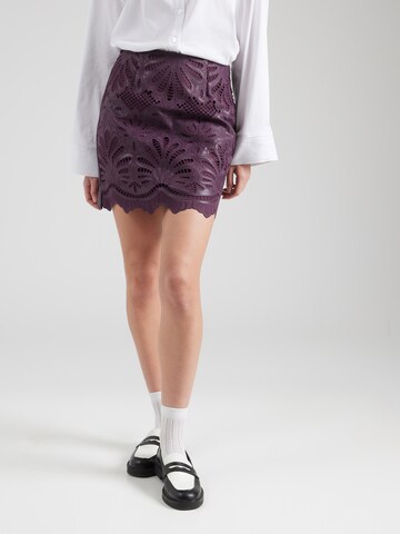 VILA Skirt 'VIPAZ' in Purple: front