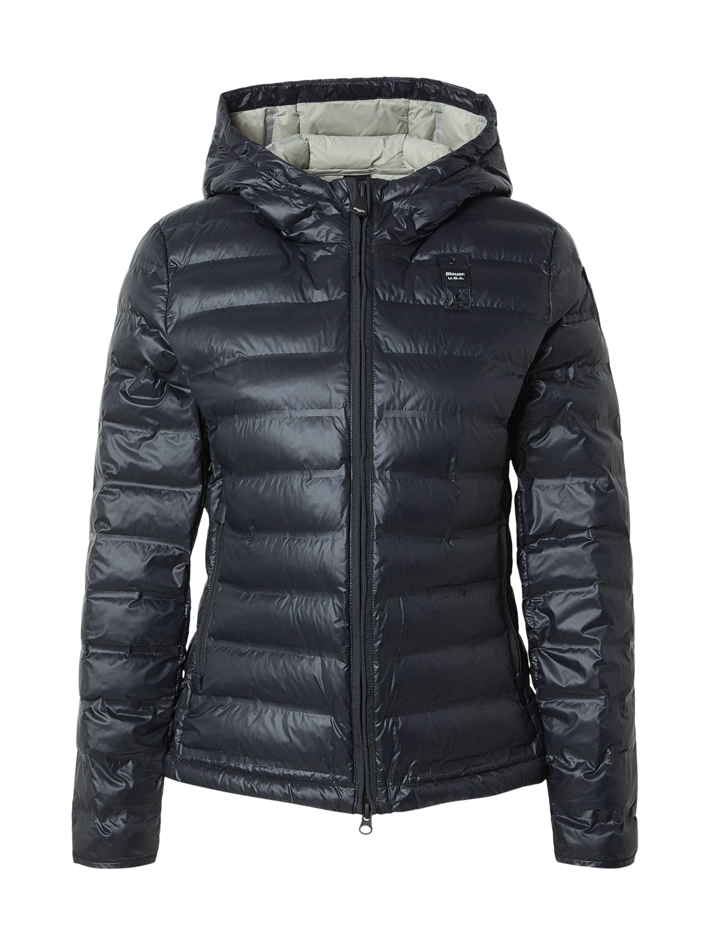 Giacca di mezza stagione Blauer.USA di colore nero, Visualizzazione prodotti