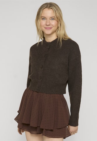 Estelou Knit Cardigan in Brown: front