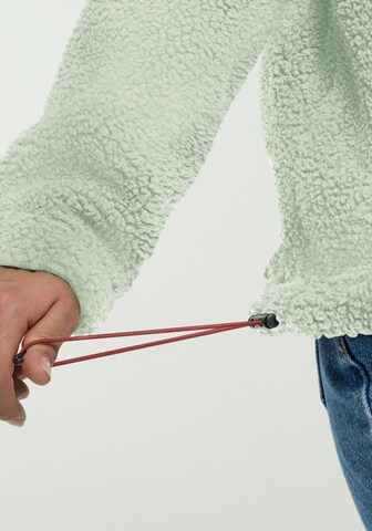JACK WOLFSKIN Athletic Fleece Jacket in Green