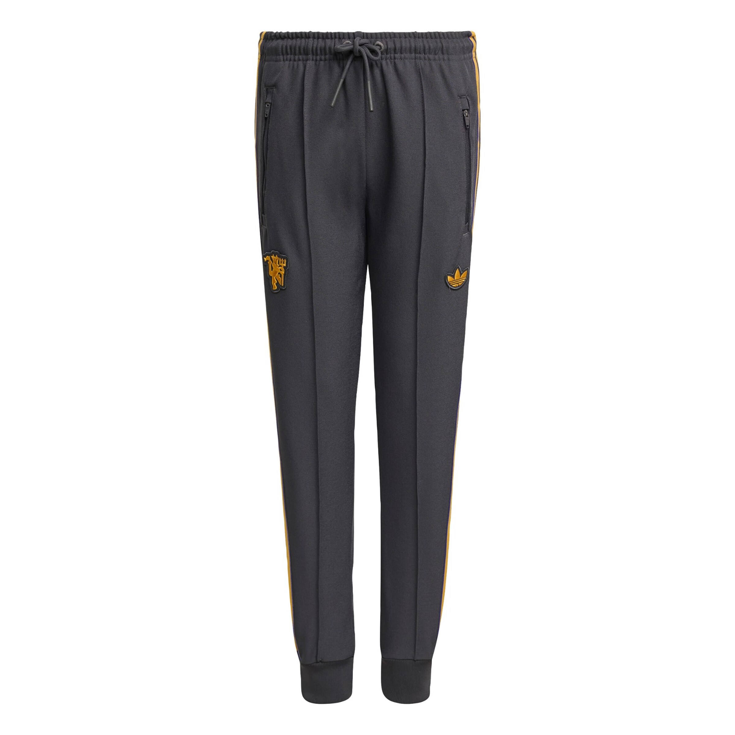 ADIDAS ORIGINALS - Tapered Pantalón 'Manchester United Terrace Icons' en negro: frente