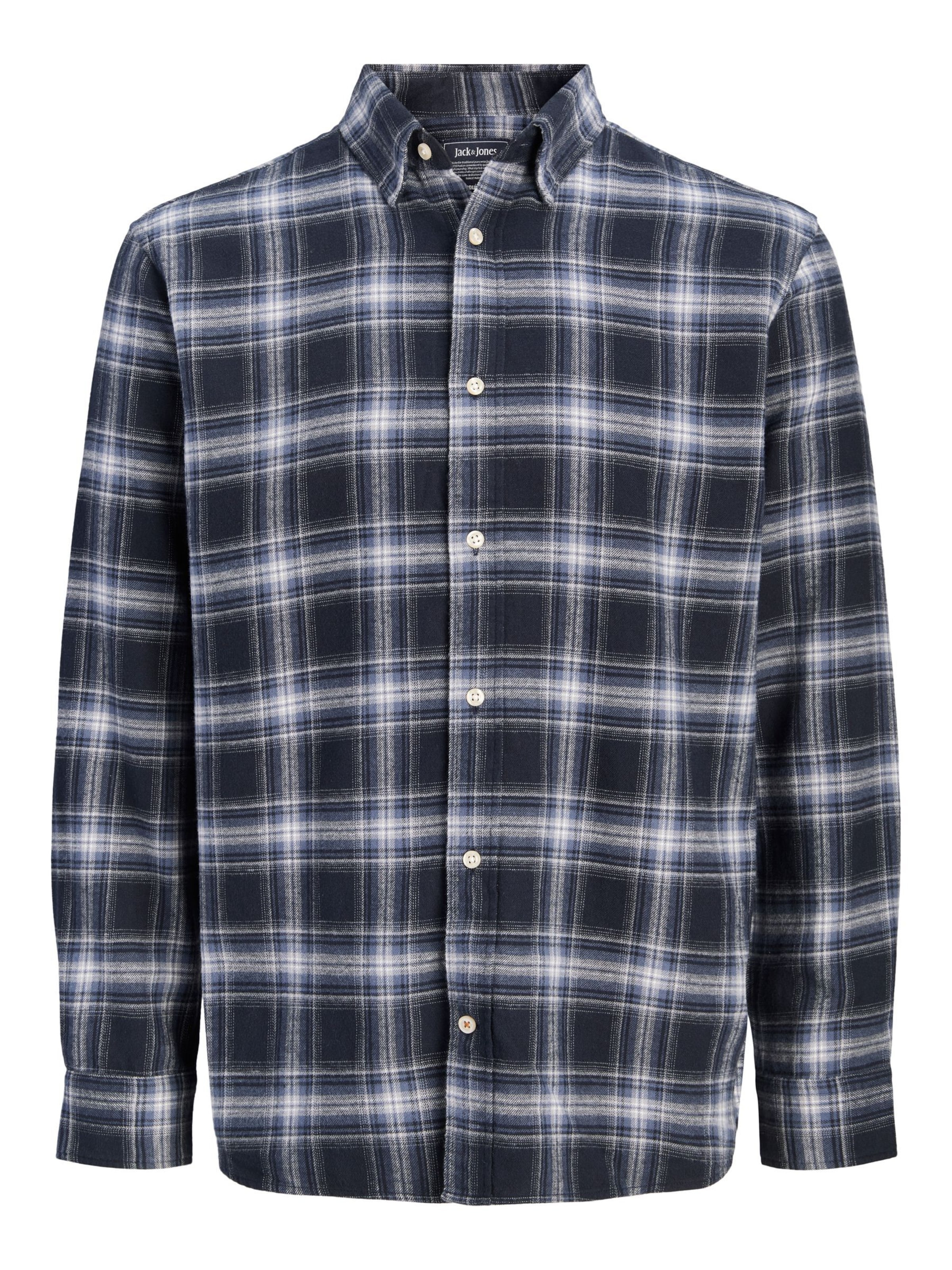 Jack & Jones Plus Comfort Fit Hemd 'JJEField' in Blau: Vorderseite