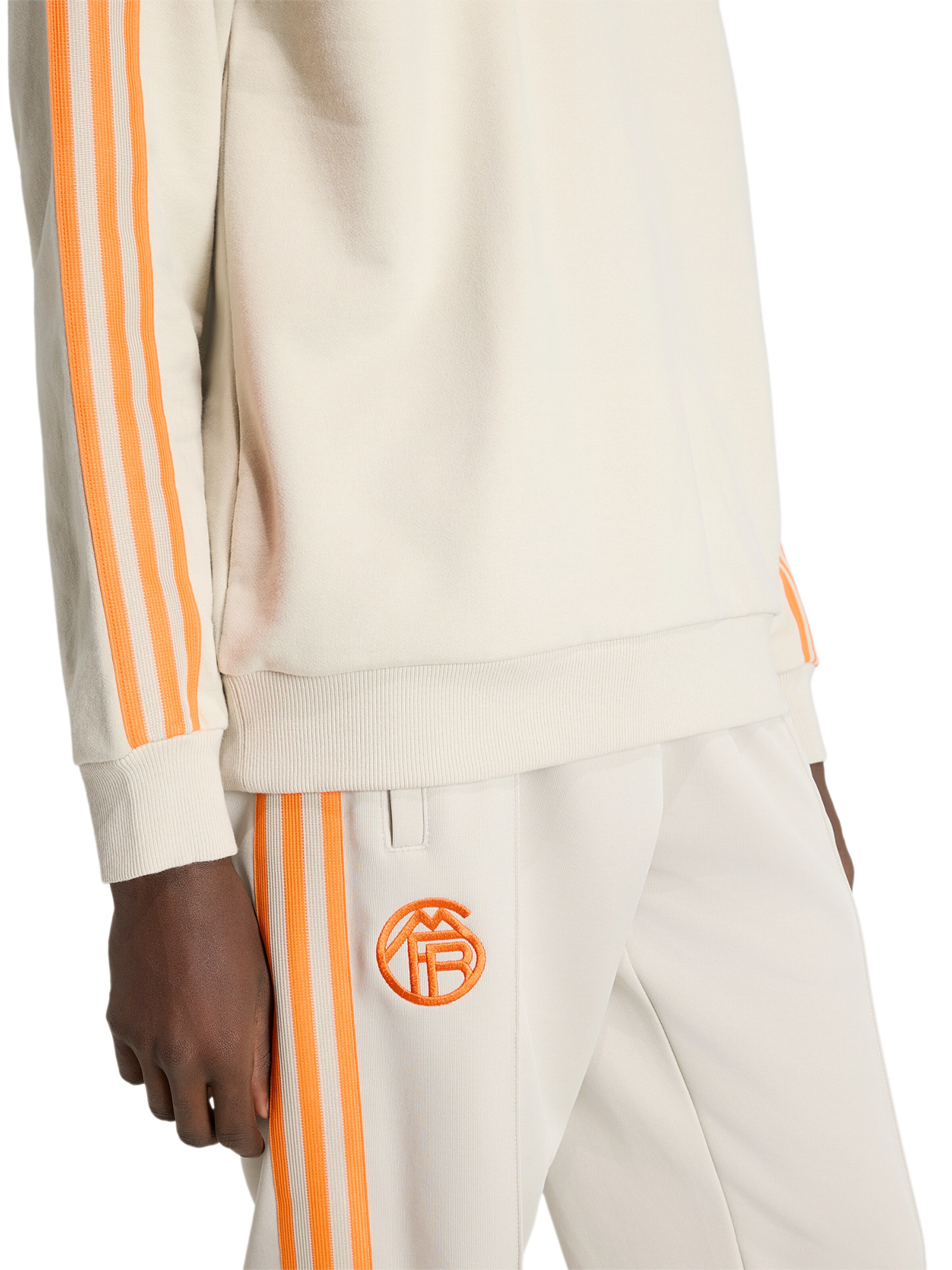 smėlio ADIDAS PERFORMANCE Sportinio tipo megztinis 'FCB'