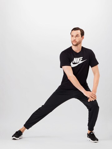 NIKE Tapered Sportbroek in Zwart