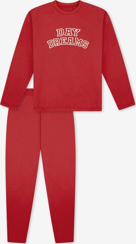Pyjama ' Nightwear ' SCHIESSER en rouge : devant