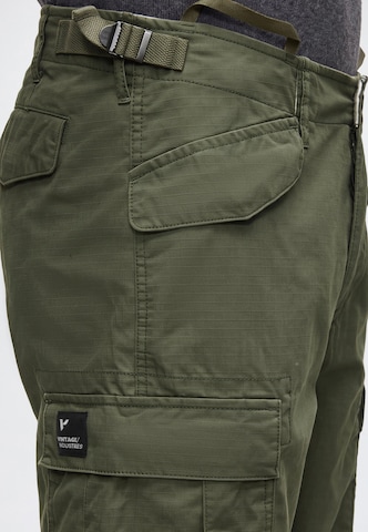 Vintage Industries - regular Pantalón cargo 'Miller' en verde