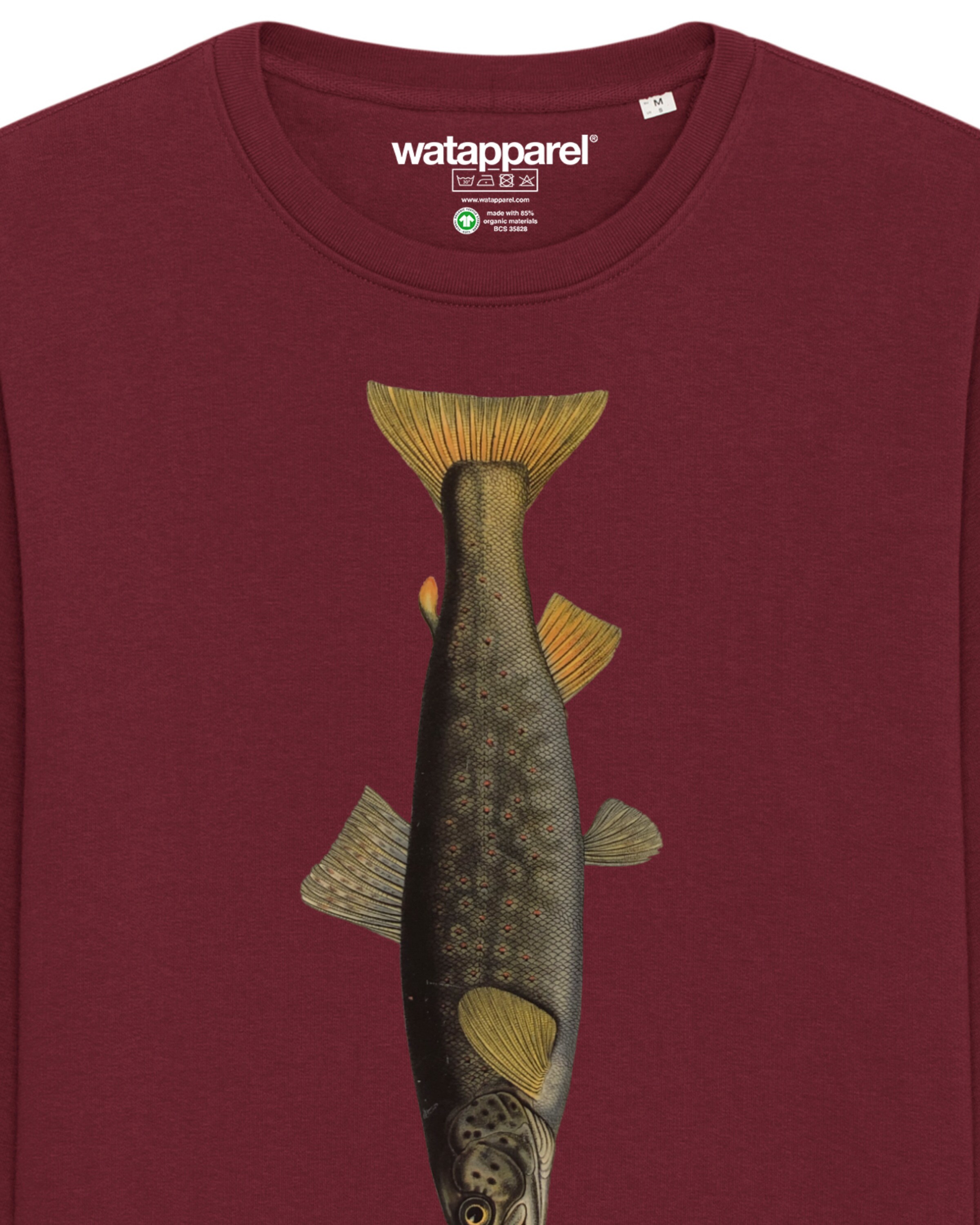 Sweat-shirt 'Forelle' Watapparel en rouge