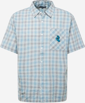 Santa Cruz Regular fit Overhemd 'Mini Hand' in Blauw: voorkant