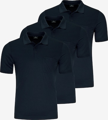 Ragman Shirt 'Basic' in Blue: front