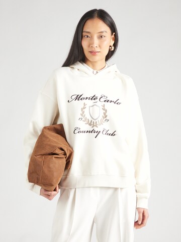 Gina Tricot Sweatshirt in White: front