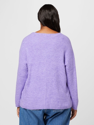 Vero Moda Curve - Pullover 'Lefile' em roxo