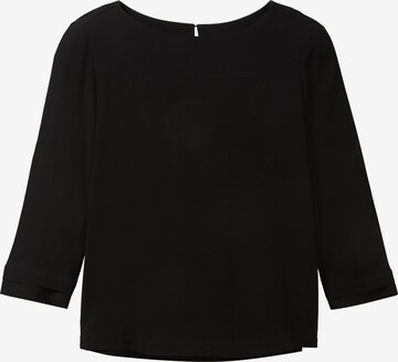 TOM TAILOR Blouse in Zwart: voorkant