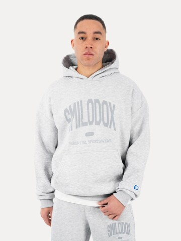 Veste de survêtement Smilodox en gris : devant