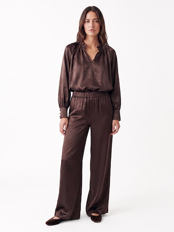 Honnête Atelier Blouse 'Lavinia' in Bruin