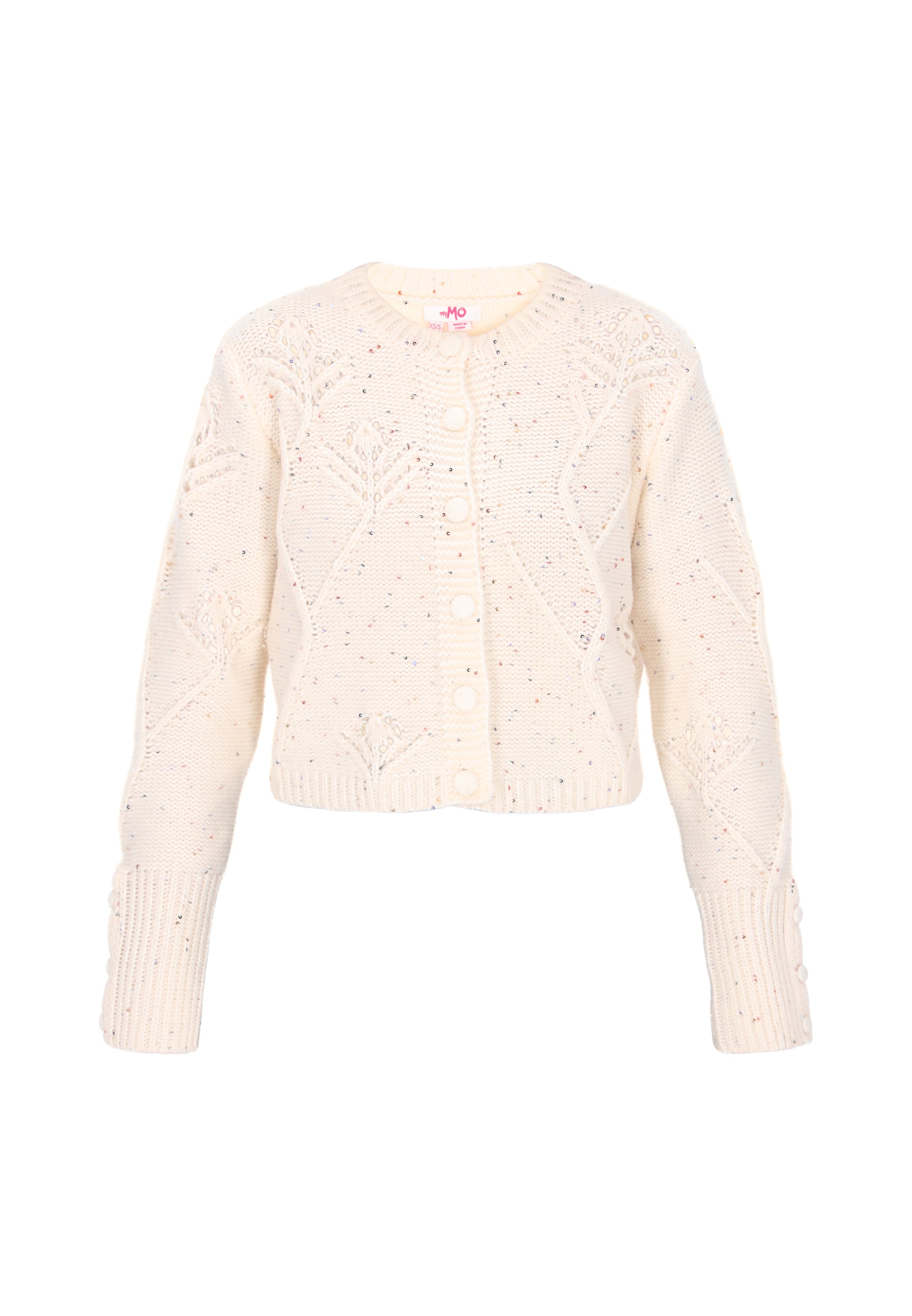 MYMO Strickjacke in Pink: Vorderseite