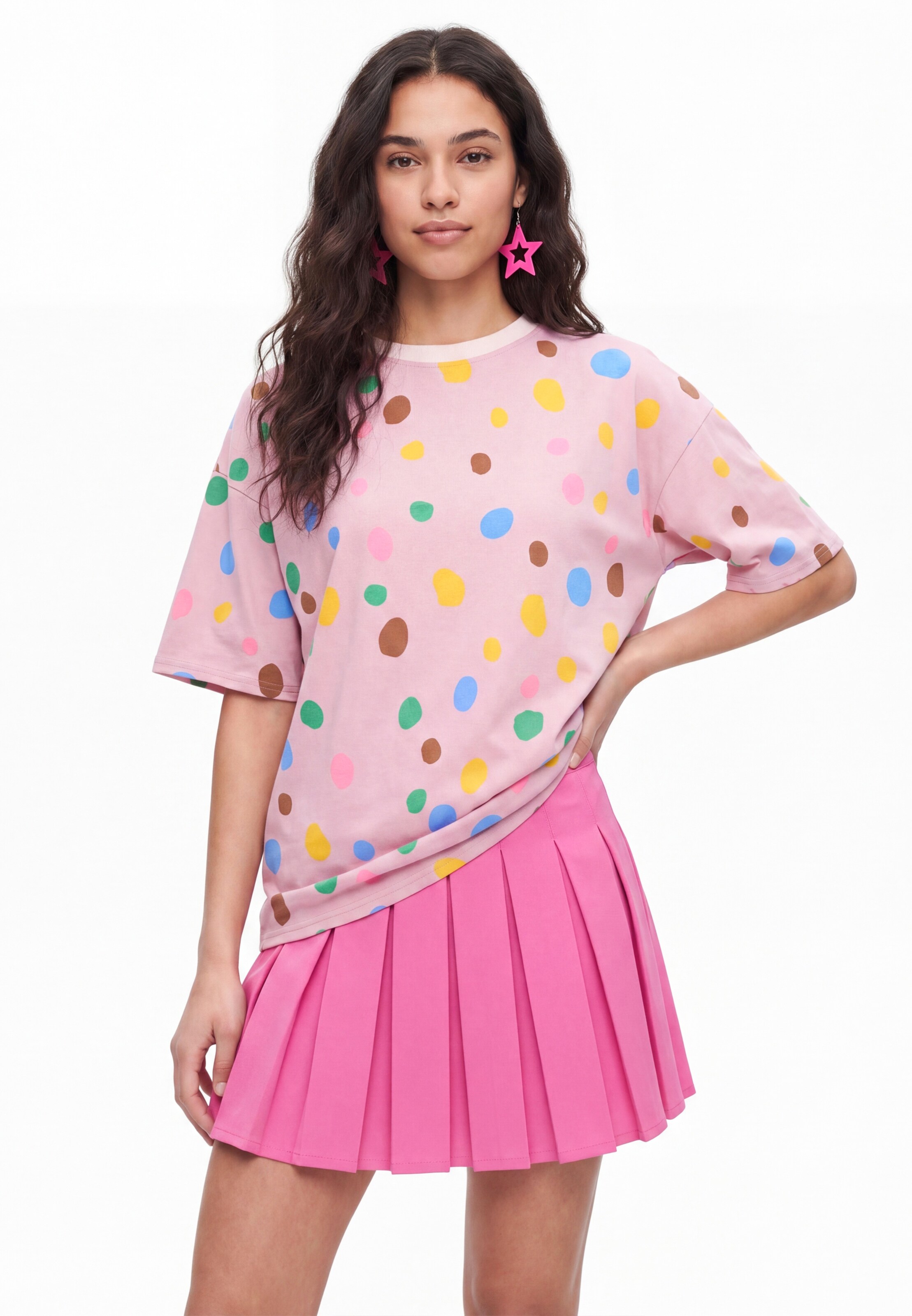 T-shirt 'Pop' MYMO en rose : devant