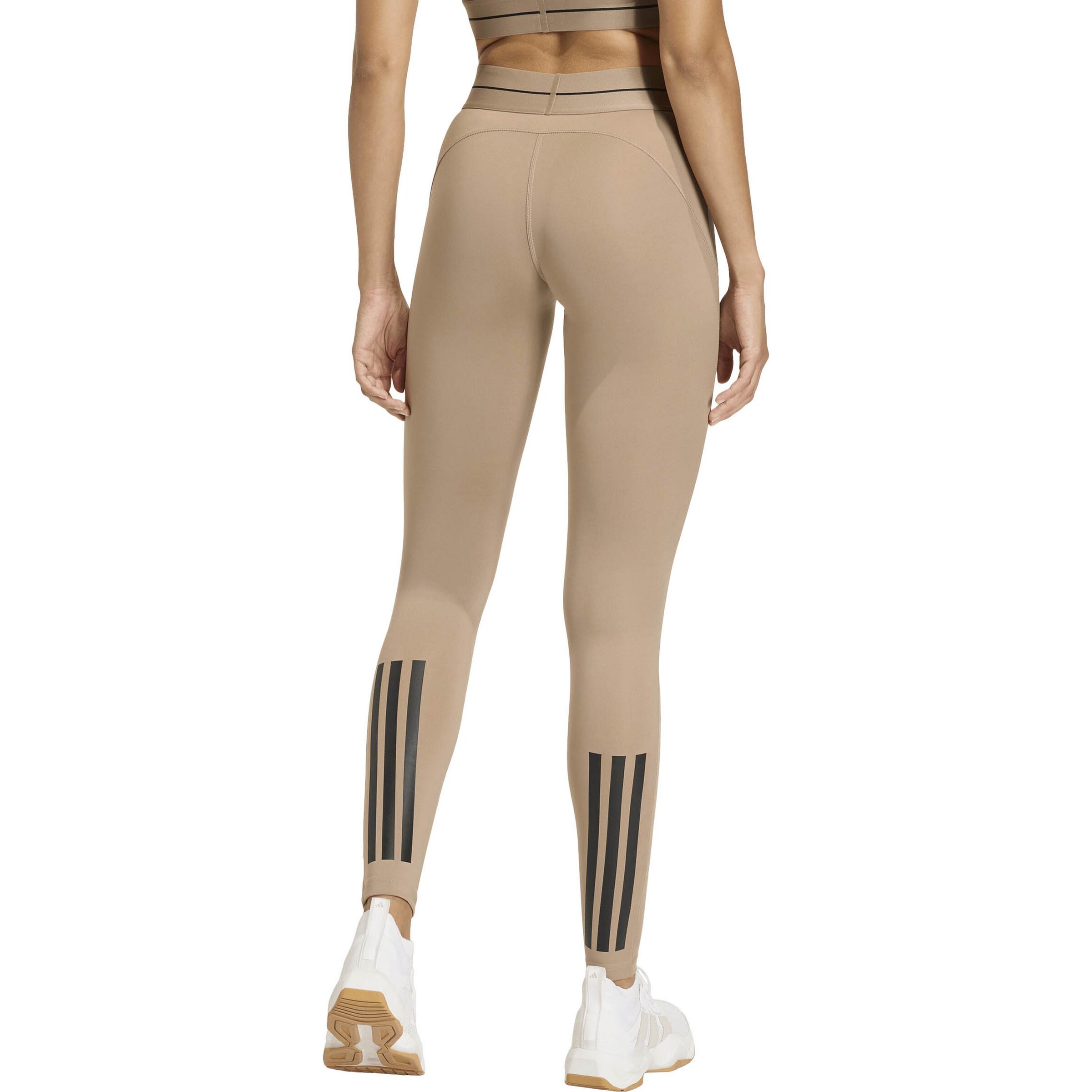 ADIDAS PERFORMANCE Skinny Workout Pants 'Hyg' in Beige