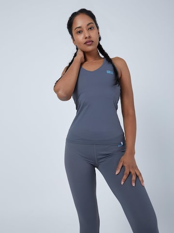 SPORTKIND Sporttop 'Tanktop V-Neck' in Grijs