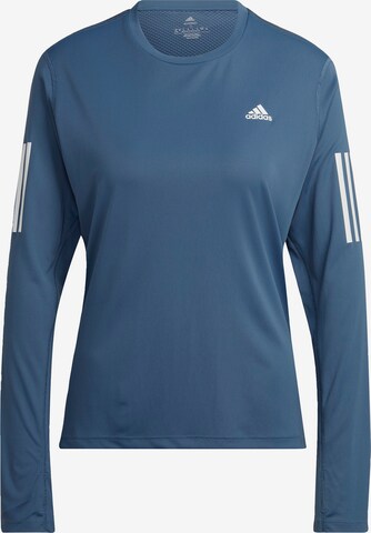 ADIDAS PERFORMANCE Functioneel shirt 'Own The Run' in Blauw: voorkant