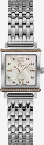 Gc Analog Watch in Silver: front