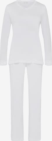 Hanro Pyjama 'Moments' in Weiß: Vorderseite